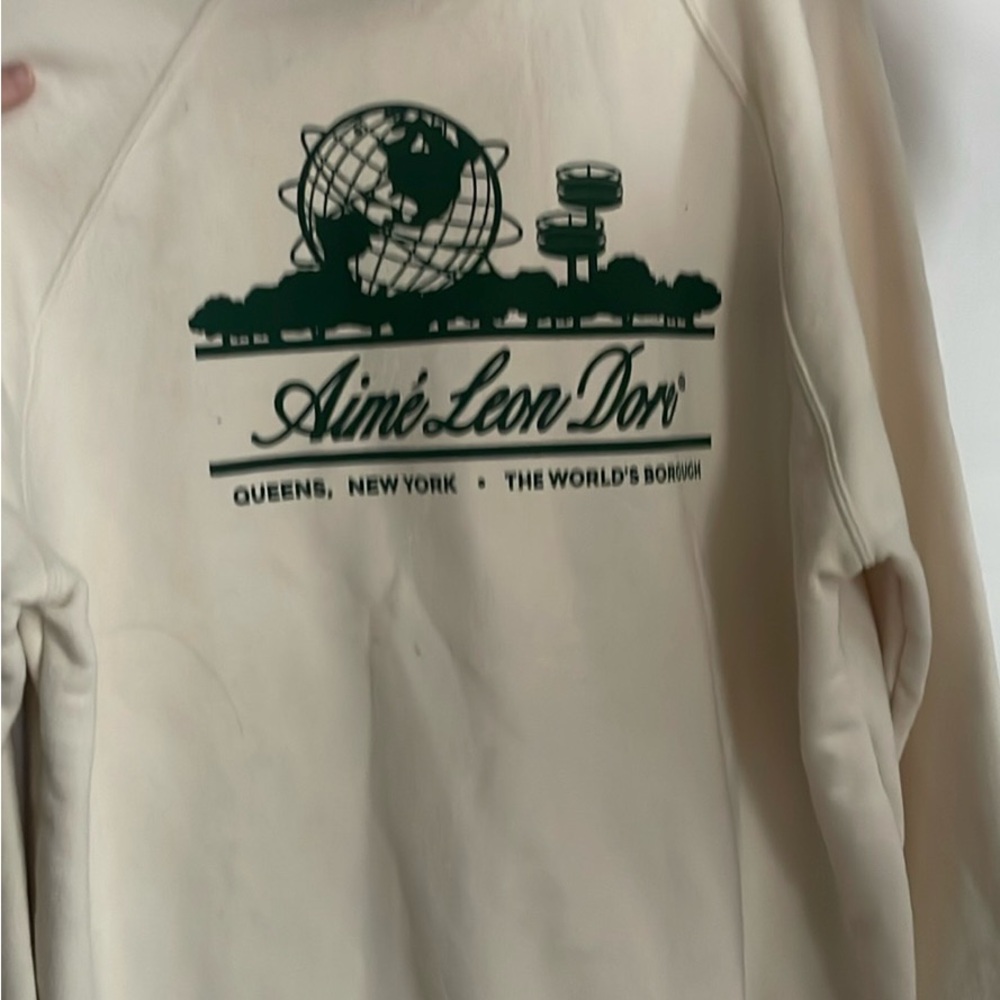 Aime Leon Dore Unisphere Cream Hoodie - Picture 5 of 9